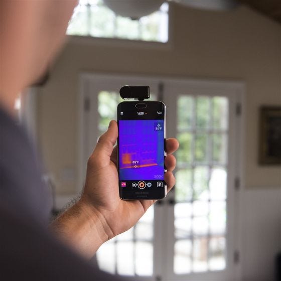 Seek Thermal Compact Wärmebildkamera für Android Schwarz