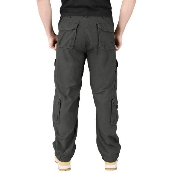 Surplus Airborne Hose im Vintage-Stil Schwarz