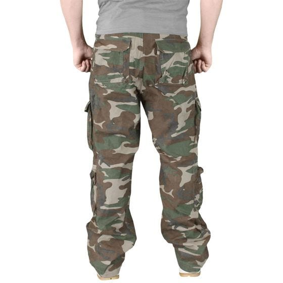 Surplus Airborne Hose im Vintage-Stil Woodland