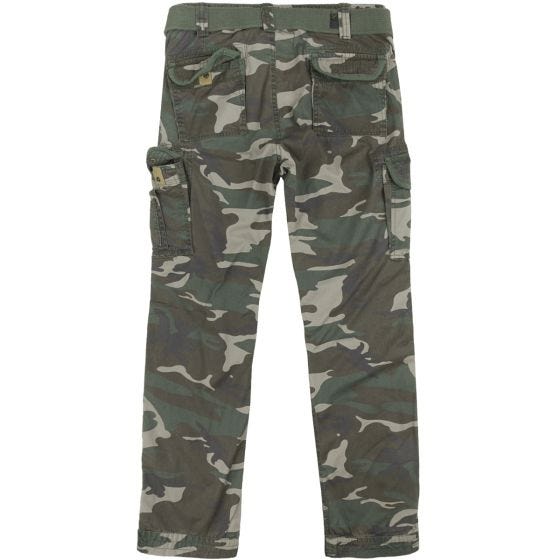 Surplus Premium Slimmy Hose Woodland verwaschen