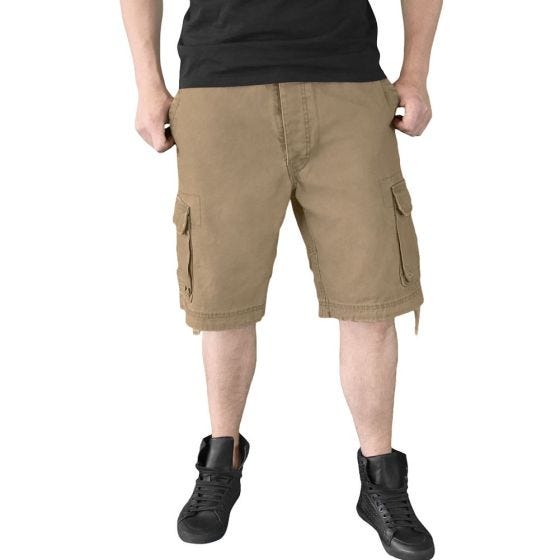 Surplus Vintage Shorts Ausgewaschenes Beige
