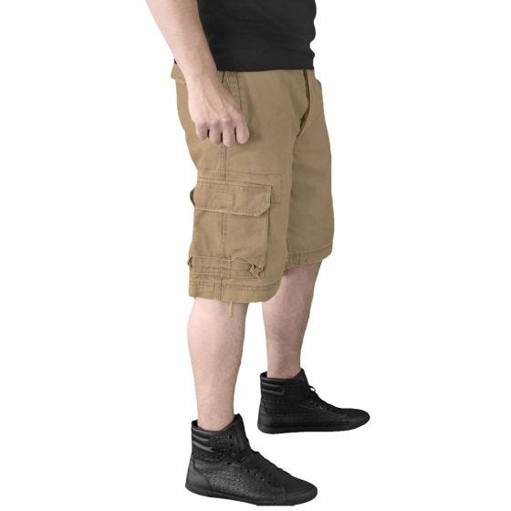 Surplus Vintage Shorts Ausgewaschenes Beige