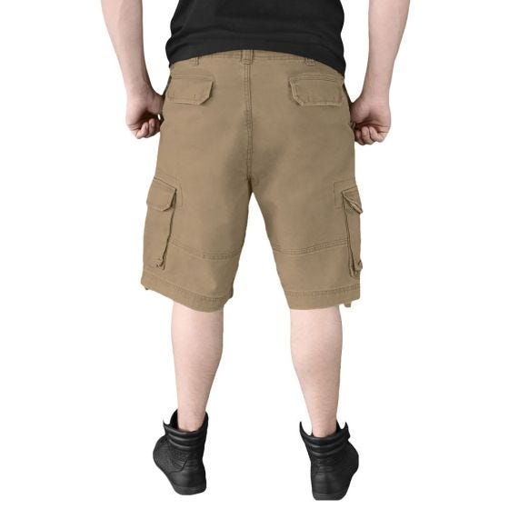 Surplus Vintage Shorts Ausgewaschenes Beige