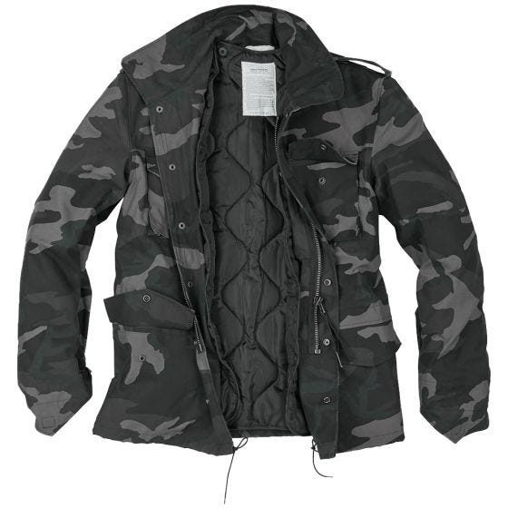 Surplus US M-65 Feldjacke Black Camo