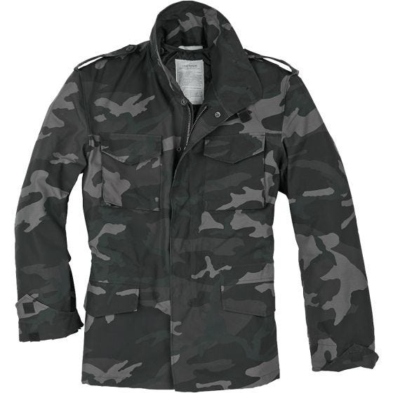 Surplus US M-65 Feldjacke Black Camo