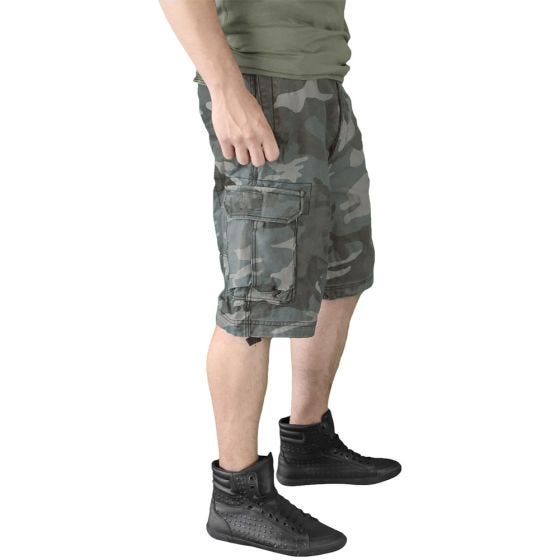 Surplus Vintage Shorts Ausgewaschenes Night Camo