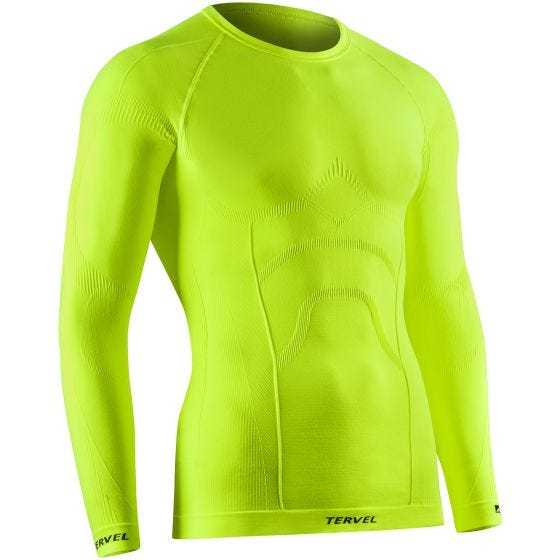 Tervel Comfortline Langärmliges Herren-Unterhemd Yellow Fluo