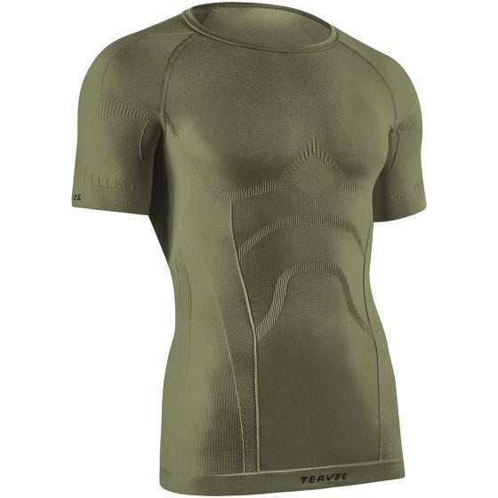 Tervel Comfortline Kurzärmliges Herren-Unterhemd Military