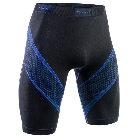 Tervel Optiline Sport-Shorts Schwarz / Blau