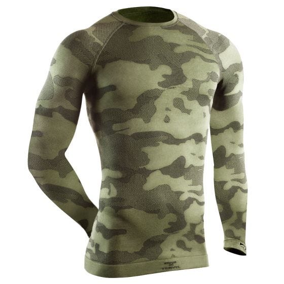 Tervel Optiline Taktisches Langarm-Shirt Military/Grau