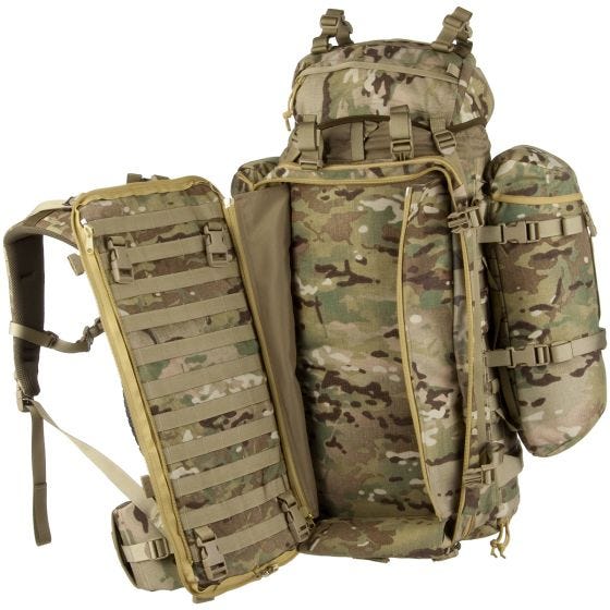 Wisport ShotPack 65L Rucksack mit Gewehrtasche MultiCam
