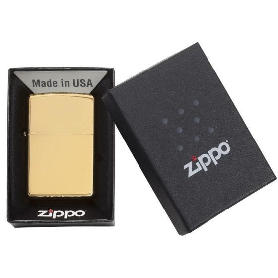 Zippo High Polish Brass Feuerzeug